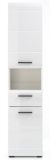 Badezimmer Hochschrank Clarito in wei� Hochglanz 30 x 182 cm