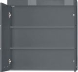 Bad H�ngeschrank Adamo in grau Hochglanz Badschrank 73 x 77 cm