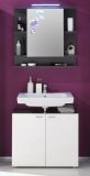 Badezimmer Spiegelschrank Tetis Grafit grau Badm�bel 72 x 70 cm