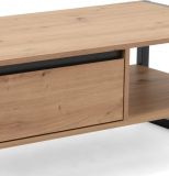 Couchtisch Malta in Artisan Eiche und Anthrazit im Industrial Look (100 x 55 cm)