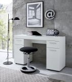 Schreibtisch Adamo in wei� Hochglanz - B�rotisch 120 x 76 cm