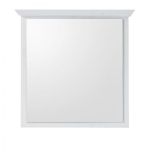 Garderobenspiegel Hooge in Pinie wei� Landhaus Wandspiegel 92 x 99 cm