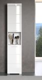 Bad Hochschrank Adamo in wei� Hochglanz, Badschrank 37 x 190 cm