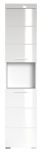 Bad Hochschrank Adamo in wei� Hochglanz, Badschrank 37 x 190 cm