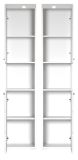 Bad Hochschrank Adamo in wei� Hochglanz, Badschrank 37 x 190 cm