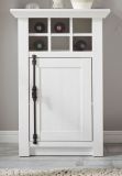 Kommode Hooge in Pinie wei� Landhaus mit Weinregal 63 x 100 cm