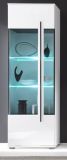 Vitrine Design-D in wei� Hochglanz Vitrinenschrank 60 x 200 cm