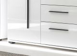 Sideboard Design-D in wei� Hochglanz Kommode 150 x 86 cm, Soft-Close