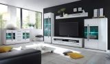 TV-Lowboard Design-D in Hochglanz wei� Unterschrank 180 x 47 cm, Soft-Close