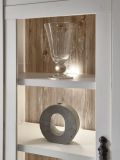 Wohnwand Rovola in Pinie wei� / Oslo Pinie Landhaus Schrankwand 4-teilig 320 x 201 cm