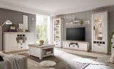TV-Lowboard Rovola in Pinie wei� / Oslo Pinie Landhaus TV-Unterteil 156 x 51 cm