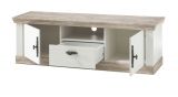 TV-Lowboard Rovola in Pinie wei� / Oslo Pinie Landhaus TV-Unterteil 156 x 51 cm