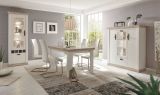 Highboard Rovola in Pinie wei� / Oslo Pinie Landhaus Kommode 140 x 146 cm Anrichte