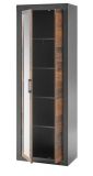 Garderobenschrank Ward in Old Used Wood Shabby Design mit Matera grau Garderobe oder gro�er Schuhschrank 65 x 201 cm