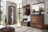 Kommode Ward in Old Used Wood Shabby Design mit Matera grau Schuhschrank 92 x 104 cm