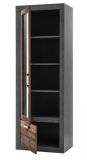 Wohnwand Ward in Old Used Wood Shabby Design mit Matera grau Schrankwand 4-teilig 330 x 201 cm