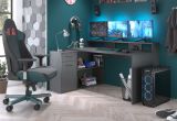 Schreibtisch Sektor dunklem Grau / Anthrazit,  mit Stauraum und 4 Stellvarianten 160 - 200 x 92 cm