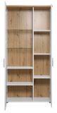 Vitrine Timber in Andersen Pinie wei� und Artisan Eiche Landhaus Vitrinenschrank 95 x 194 cm