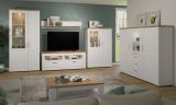 TV-Lowboard Timber in Andersen Pinie wei� und Artisan Eiche Landhaus TV-Unterteil mit Komforth�he 148 x 59 cm