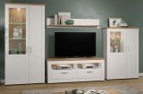 Wandboard Timber in Andersen Pinie wei� und Artisan Eiche Landhaus Wandregal 146 x 25 cm