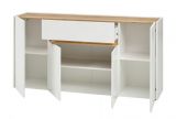 Sideboard Center in wei� und Wotan Eiche Kommode 170 x 87 cm