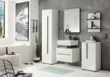 Badezimmer Kommode Design-D in wei� Hochglanz Badschrank 45 x 87 cm Unterschrank