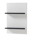Badezimmer H�ngeregal Design-D in wei� und schwarz Wandregal 40 x 62 cm Regal h�ngend