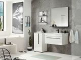 Badm�bel Set Design-D in wei� Hochglanz und schwarz Badkombination MIT Waschbecken 135 x 200 cm