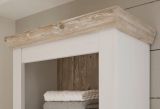 Badezimmer Kommode Rovola in Pinie wei� / Oslo Pinie Landhaus Badm�bel Midischrank 42 x 120 cm