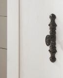 Badezimmer Hochschrank Rovola in Pinie wei� / Oslo Pinie Landhaus Badschrank 42 x 200 cm