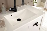 Badkombination Rovola in Pinie wei� / Oslo Pinie Landhaus Badm�bel Set 5-tlg. MIT Waschbecken 205 x 200 cm