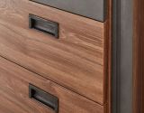 Doppelwaschtisch Auburn in Eiche Stirling und Matera grau Waschtisch Set inkl. 2 x Waschbecken 138 x 75 cm