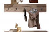Garderobenpaneel Malea in Eiche San Remo Garderobenleiste 88 x 18 cm Wandgarderobe