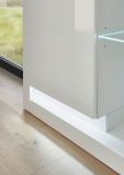 TV-Lowboard Ladis in wei� Hochglanz TV Unterteil in Komforth�he XL-Board 198 x 61 cm