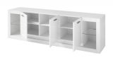 TV-Lowboard Ladis in wei� Hochglanz TV Unterteil in Komforth�he XL-Board 198 x 61 cm