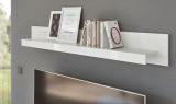 Wandboard Ladis in wei� Hochglanz Wandregal 150 x 21 cm