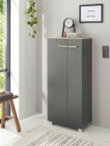 Badezimmer Kommode Dense in anthrazit matt und Eiche Midischrank h�ngend / stehend 51 x 110 cm