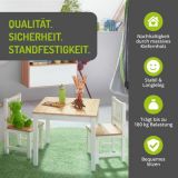 BOMI� Kindersitzgruppe Amy in wei� und natur Sitzgruppe Kindertisch und 2 x Stuhl