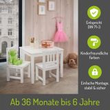 BOMI� Kindersitzgruppe Amy in wei� Sitzgruppe Kindertisch und 2 x Stuhl
