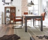 Esstisch Auburn in Eiche Stirling und Matera grau K�chentisch 154 x 90 cm