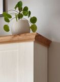 Regal Hemsby in wei� Pinie und Eiche Wotan Landhaus Standregal 102 x 202 cm