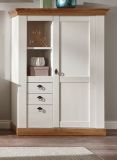 Highboard Hemsby in wei� Pinie und Eiche Wotan Landhaus Anrichte 102 x 139 cm