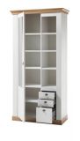 Wohnwand Hemsby in wei� Pinie und Eiche Wotan Landhaus Schrankwand 4-teilig 376 x 204 cm