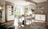 Esszimmer Set Hemsby in wei� Pinie und Eiche Wotan Landhaus Speisezimmer 4-teilig