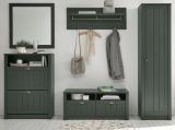 Schuhschrank Forres in gr�n Landhausstil Mehrzweckschrank 50 x 197 cm