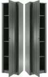 Schuhschrank Forres in gr�n Landhausstil Mehrzweckschrank 50 x 197 cm