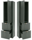 Garderobenschrank Forres in gr�n Landhausstil Garderobe 60 x 204 cm