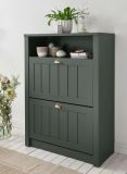 Schuhschrank Forres in gr�n Landhausstil Flur Schuhkipper 80 x 112 cm