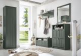 Garderobe Sitzbank Forres in gr�n Landhausstil Garderobenbank 110 x 47 cm