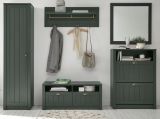 Garderobenpaneel Forres in gr�n Landhausstil Wandgarderobe 109 x 40 cm